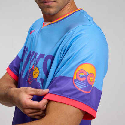 Colorado Rockies Nike 2025 City Connect Limited Jersey - Purple/Light Blue MLB Team Jersey Baseball Fan Apparel