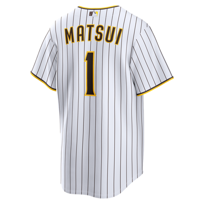 San Diego Padres Yuki Matsui Nike Home Replica Jersey - White MLB Team Jersey Baseball Fan Apparel