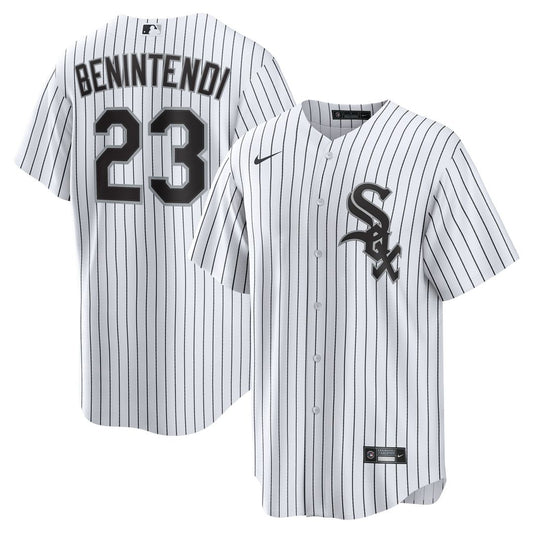Chicago White Sox Andrew Benintendi Nike Home Player Jersey - White/Black MLB Team Jersey Baseball Fan Apparel