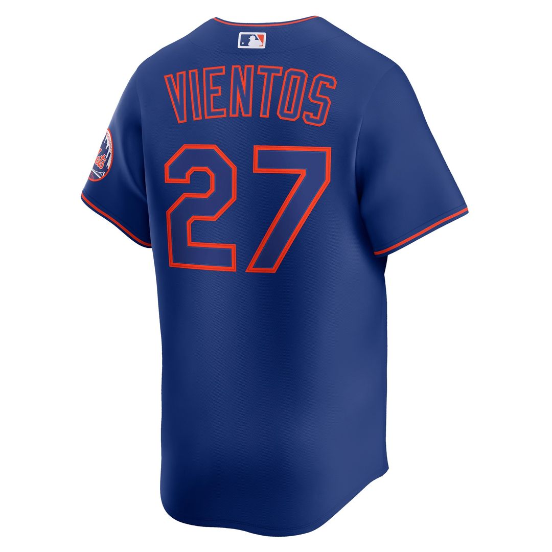 New York Mets Mark Vientos Nike Alternate Limited Player Jersey - Royal MLB Team Jersey Baseball Fan Apparel