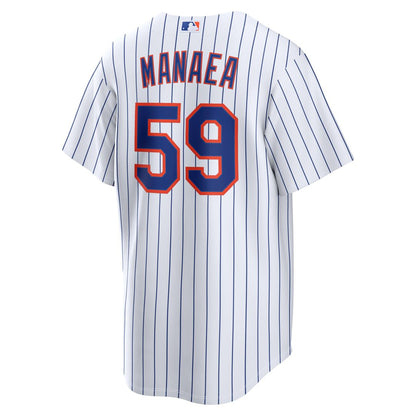 New York Mets Sean Manaea Nike Home Replica Jersey - White MLB Team Jersey Baseball Fan Apparel