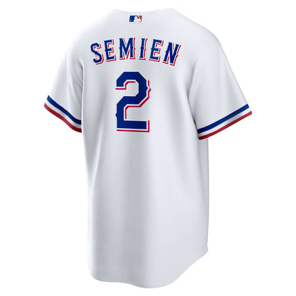 Texas Rangers Marcus Semien Nike Home Replica Player Jersey - White MLB Team Jersey Baseball Fan Apparel