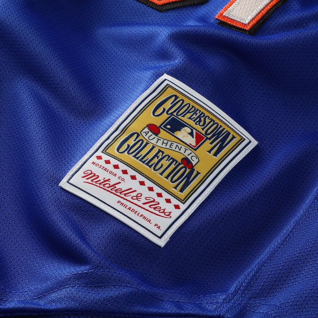 New York Mets Mike Piazza Mitchell & Ness Cooperstown Mesh Batting Practice Button - Up Jersey - Royal MLB Team Jersey Baseball Fan Apparel