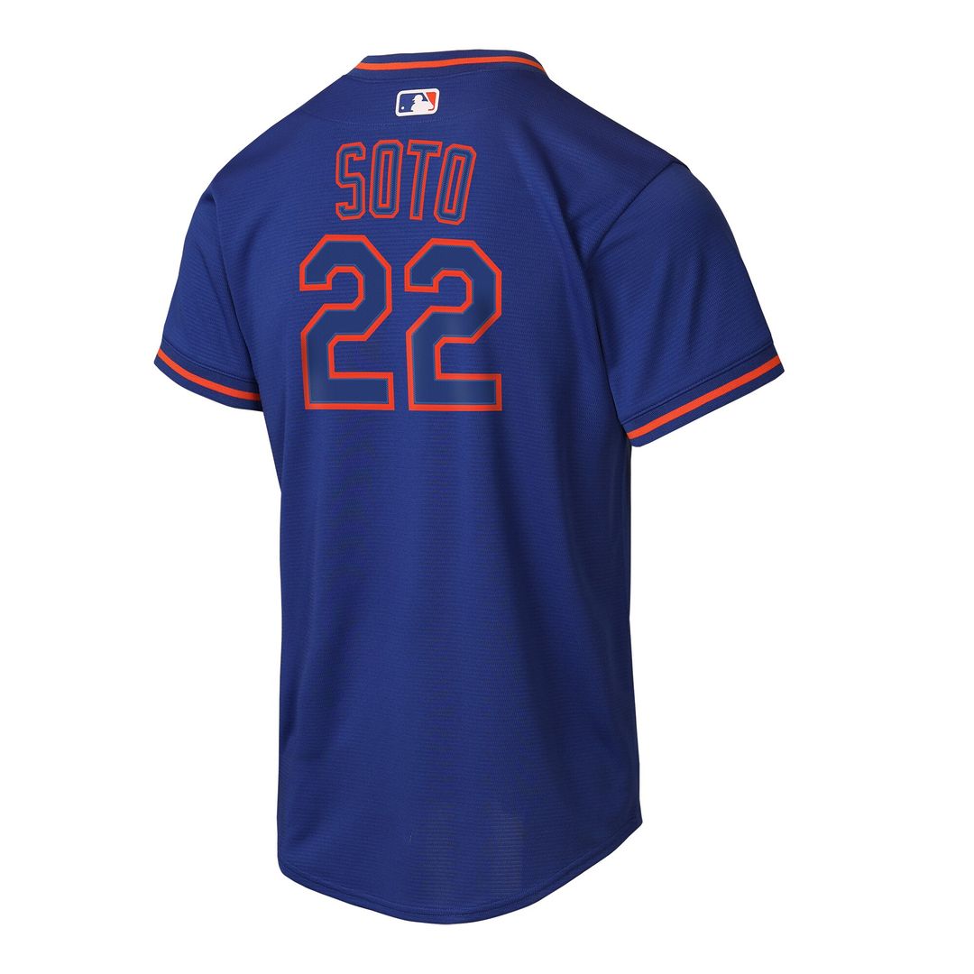 New York Mets Juan Soto Nike Youth Alternate Replica Jersey - Black MLB Team Jersey Baseball Fan Apparel