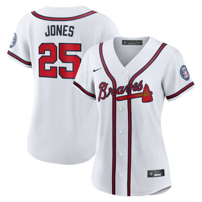 Atlanta Braves Andruw Jones Nike Women's 2026 Baseball Hall of Fame Retired Player Replica Jersey - White MLB Team Jersey Baseball Fan Apparel