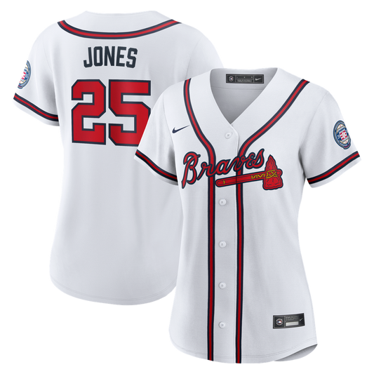 Atlanta Braves Andruw Jones Nike Women's 2026 Baseball Hall of Fame Retired Player Replica Jersey - White MLB Team Jersey Baseball Fan Apparel
