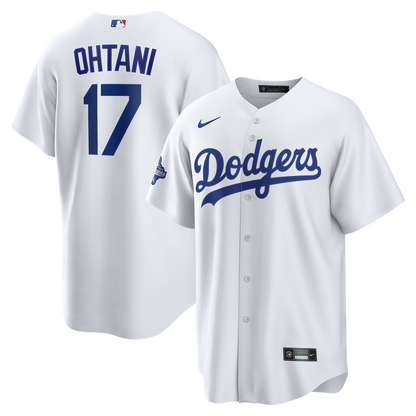 Los Angeles Dodgers Shohei Ohtani Nike 2025 World Series Champions Home Replica Jersey - White MLB Team Jersey Baseball Fan Apparel