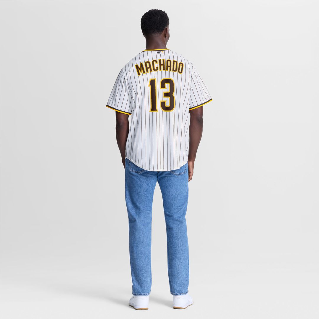 San Diego Padres Manny Machado Nike Home Replica Player Jersey - White MLB Team Jersey Baseball Fan Apparel