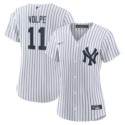 New York Yankees Anthony Volpe Nike Women's Home Replica Player Jersey - White MLB Team Jersey Baseball Fan Apparel