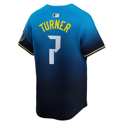 Philadelphia Phillies Trea Turner Nike 2024 City Connect Limited Player Jersey - Blue MLB Team Jersey Baseball Fan Apparel