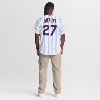 Chicago Cubs Seiya Suzuki Nike Home Replica Jersey - White MLB Team Jersey Baseball Fan Apparel