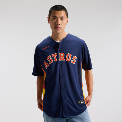 Houston Astros Jose Altuve Nike Alternate 2 Replica Jersey - Navy MLB Team Jersey Baseball Fan Apparel