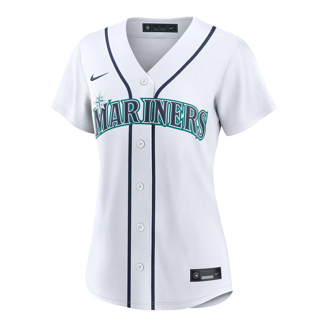 Seattle Mariners Logan Gilbert Nike Women's Home Replica Jersey - White MLB Team Jersey Baseball Fan Apparel