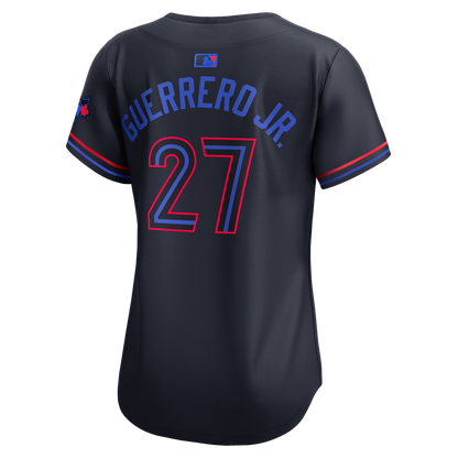 Toronto Blue Jays Vladimir Guerrero Jr. Nike Women's 2024 City Connect Limited Player Jersey - Navy MLB Team Jersey Baseball Fan Apparel