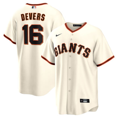 San Francisco Giants Rafael Devers Nike Home Replica Player Jersey - White MLB Team Jersey Baseball Fan Apparel