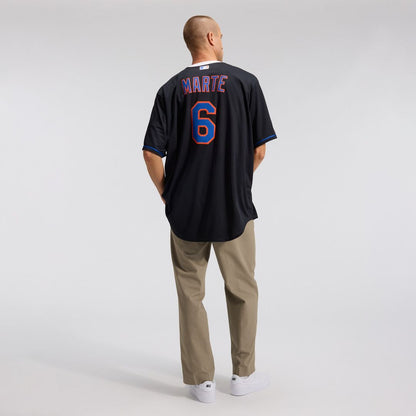 New York Mets Starling Marte Nike Alternate Replica Jersey - Black MLB Team Jersey Baseball Fan Apparel