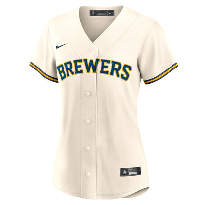 Milwaukee Brewers Christian Yelich Nike Women's Home Replica Jersey - White MLB Team Jersey Baseball Fan Apparel