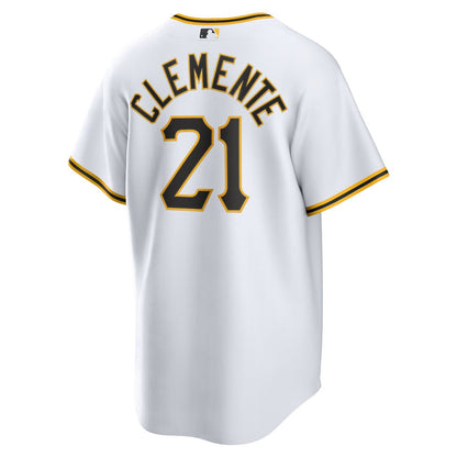 Pittsburgh Pirates Roberto Clemente Nike Home Replica Player Name Jersey - White MLB Team Jersey Baseball Fan Apparel