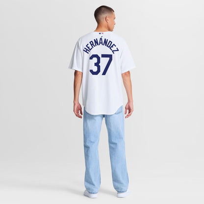Los Angeles Dodgers Teoscar Hernández Nike Home Replica Jersey - White MLB Team Jersey Baseball Fan Apparel