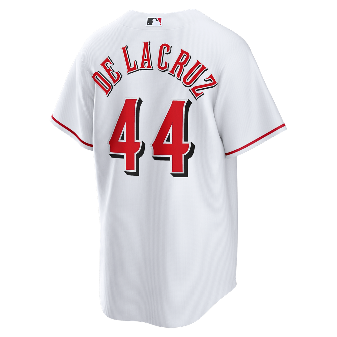 Cincinnati Reds Elly De La Cruz Nike Alternate 2 Replica Jersey - White MLB Team Jersey Baseball Fan Apparel