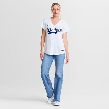 Los Angeles Dodgers Tanner Scott Nike Women's Home Replica Jersey - White MLB Team Jersey Baseball Fan Apparel