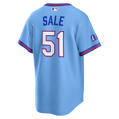 Atlanta Braves Chris Sale Nike 2026 City Connect Stadium Jersey - Powder Blue MLB Team Jersey Baseball Fan Apparel