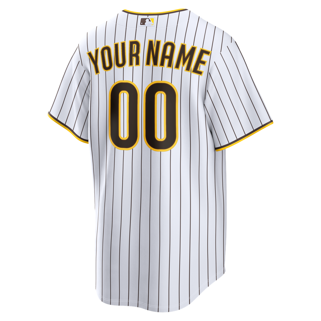 San Diego Padres Nike Home Replica Custom Jersey - White MLB Team Jersey Baseball Fan Apparel