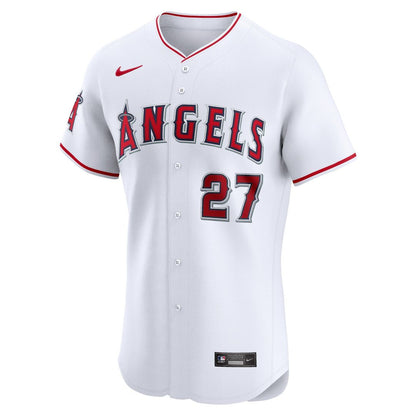 Los Angeles Angels Mike Trout Nike Home Elite Player Jersey - White MLB Team Jersey Baseball Fan Apparel