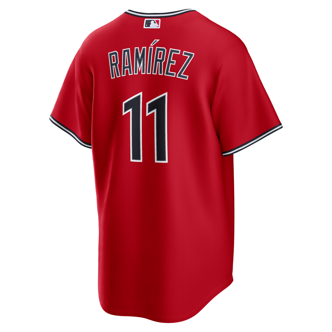 Cleveland Guardians José Ramírez Nike Alternate Replica Jersey - Red MLB Team Jersey Baseball Fan Apparel