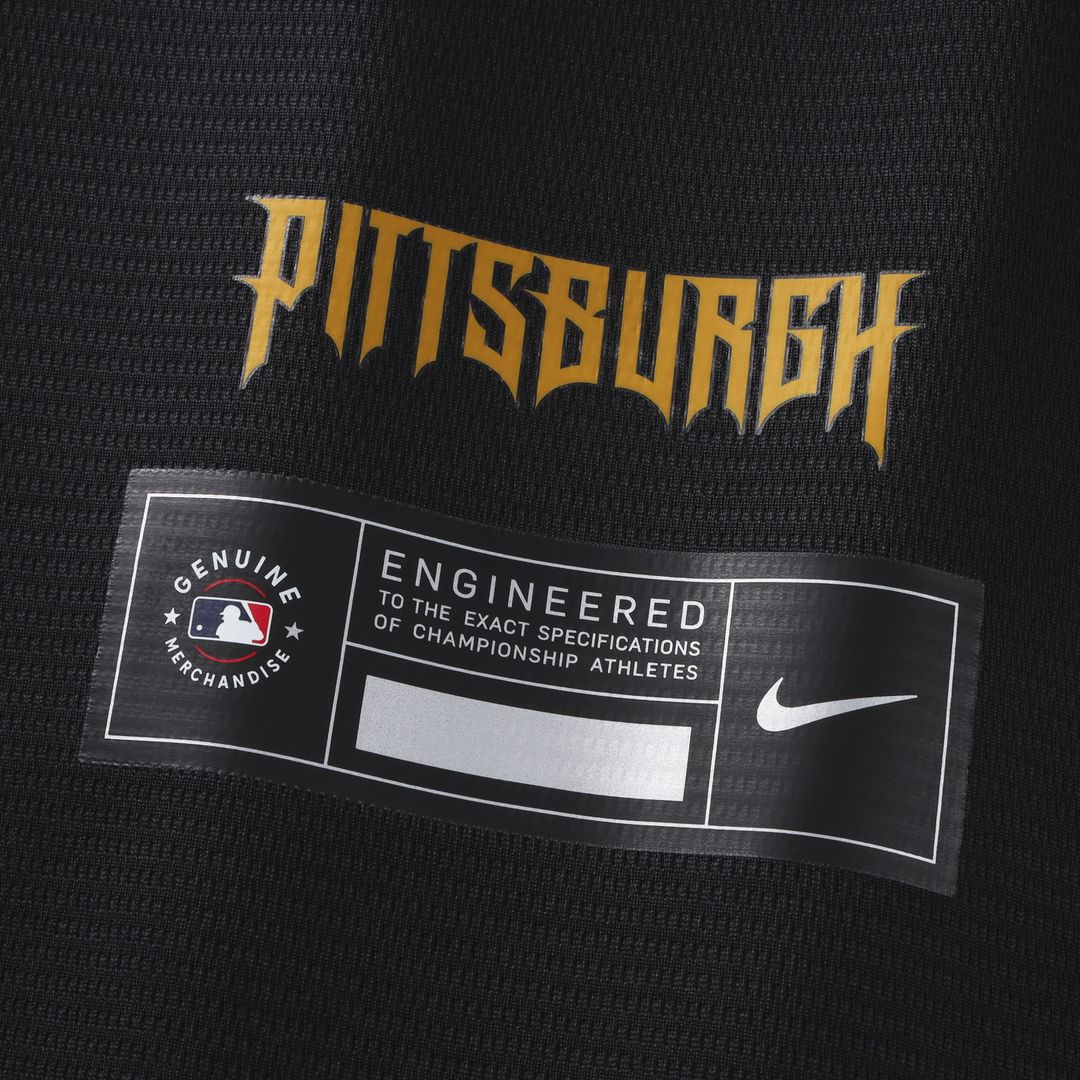 Pittsburgh Pirates Konnor Griffin Nike 2026 City Connect Stadium Jersey - Black MLB Team Jersey Baseball Fan Apparel