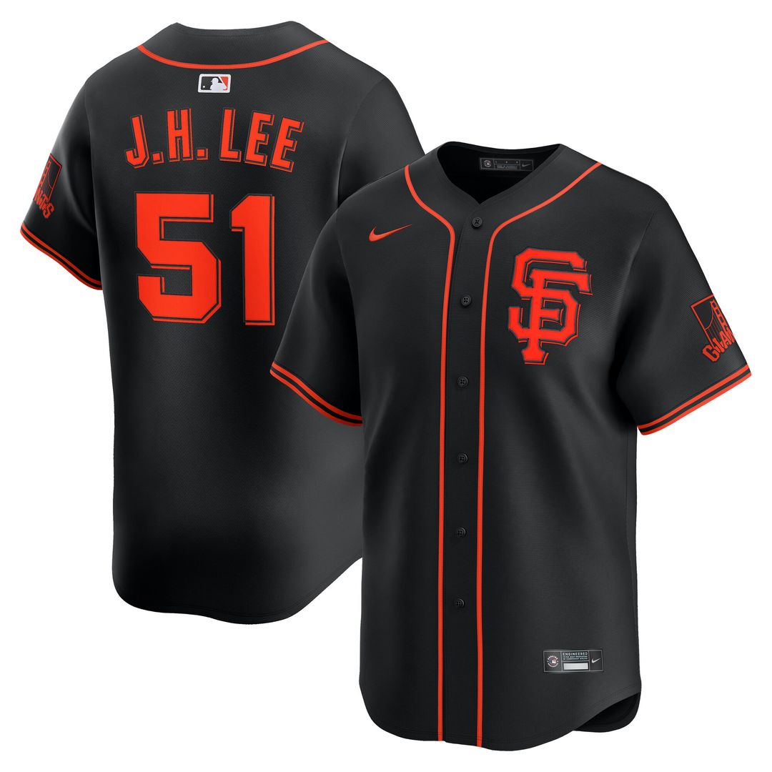 San Francisco Giants Jung Hoo Lee Nike Alternate Limited Player Jersey - Black MLB Team Jersey Baseball Fan Apparel