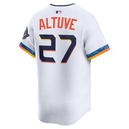 Houston Astros Jose Altuve Nike 2025 City Connect Limited Player Jersey - White MLB Team Jersey Baseball Fan Apparel