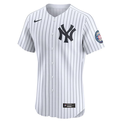 New York Yankees Derek Jeter Nike Home 2020 Hall of Fame Induction Patch Elite Player Jersey - White MLB Team Jersey Baseball Fan Apparel