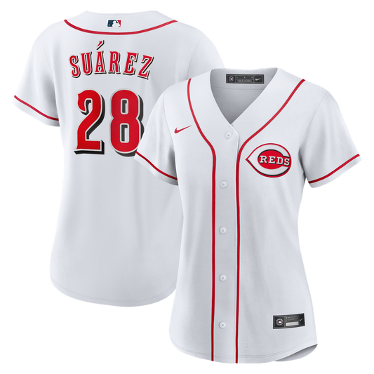 Cincinnati Reds Eugenio Suárez Nike Women's Home Replica Jersey - White MLB Team Jersey Baseball Fan Apparel