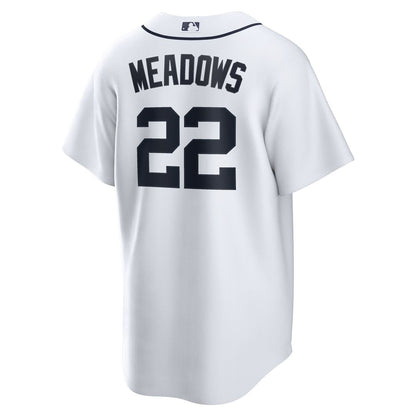 Detroit Tigers Parker Meadows Nike Home Replica Jersey - White MLB Team Jersey Baseball Fan Apparel