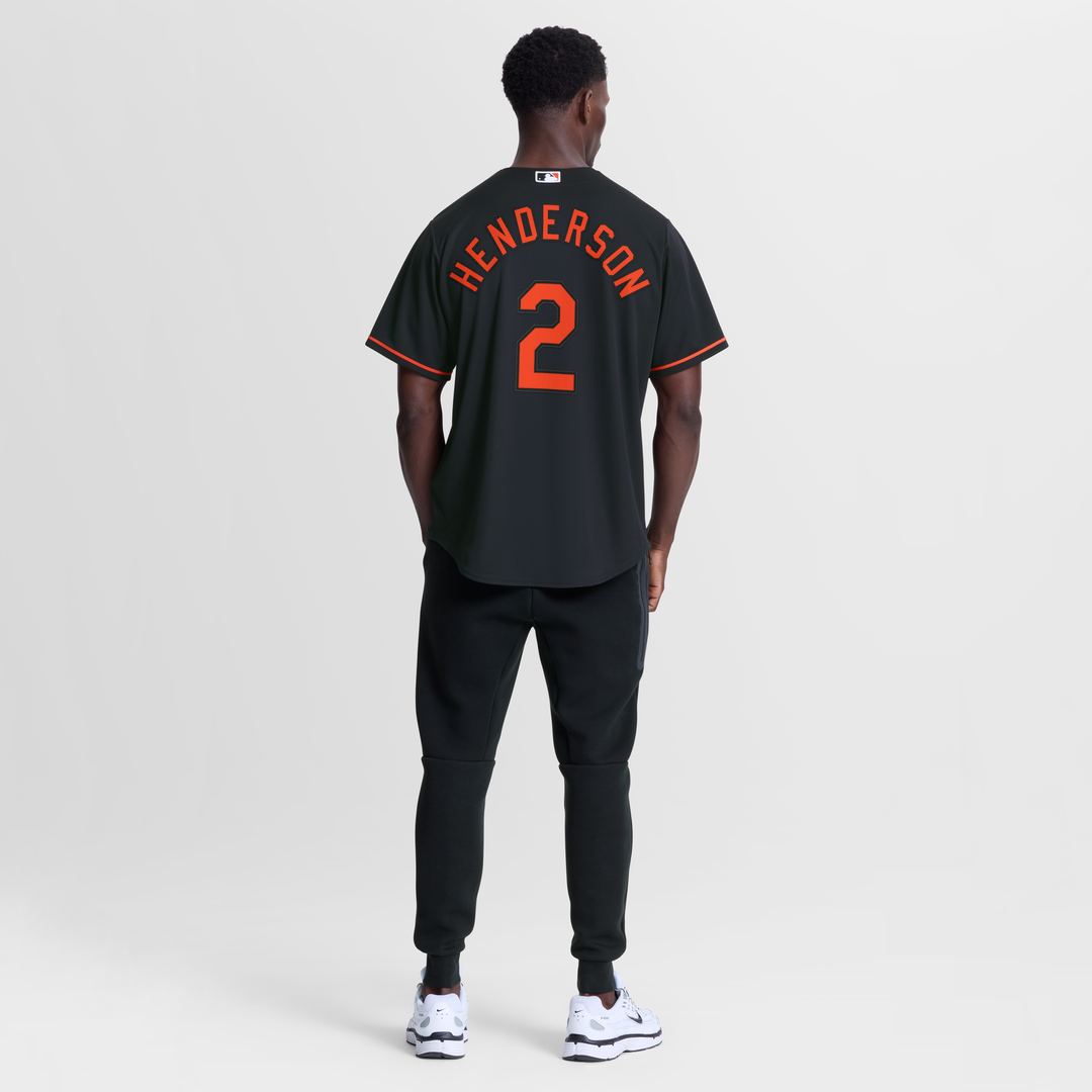 Baltimore Orioles Gunnar Henderson Nike Alternate Replica Jersey - Black MLB Team Jersey Baseball Fan Apparel
