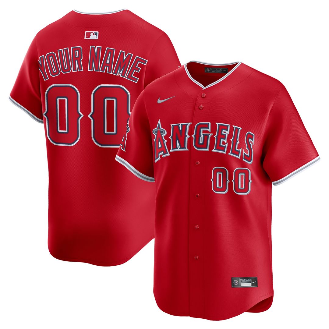 Los Angeles Angels Nike Home Limited Custom Jersey - White MLB Team Jersey Baseball Fan Apparel
