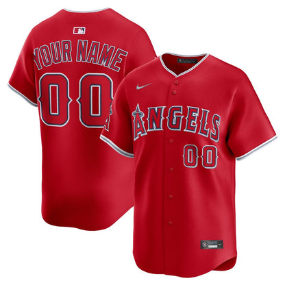 Los Angeles Angels Nike Home Limited Custom Jersey - White MLB Team Jersey Baseball Fan Apparel
