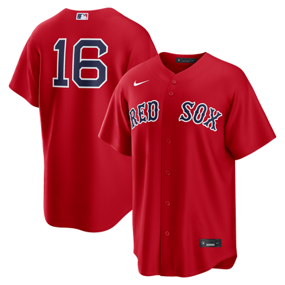 Boston Red Sox Jarren Duran Nike Alternate Replica Jersey - Red MLB Team Jersey Baseball Fan Apparel