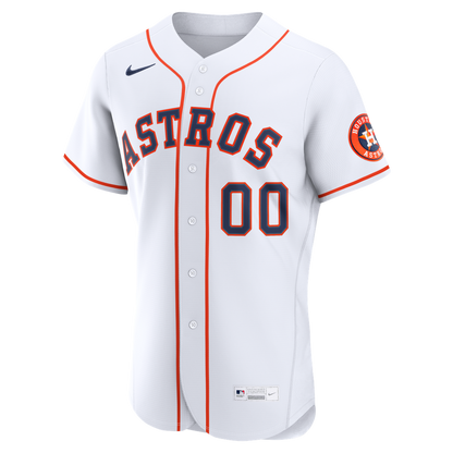 Houston Astros Nike Home Authentic Custom Jersey - White MLB Team Jersey Baseball Fan Apparel