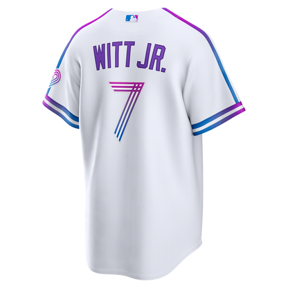 Kansas City Royals Bobby Witt Jr. Nike 2026 City Connect Stadium Jersey - White MLB Team Jersey Baseball Fan Apparel