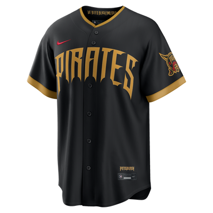 Pittsburgh Pirates Konnor Griffin Nike 2026 City Connect Stadium Jersey - Black MLB Team Jersey Baseball Fan Apparel