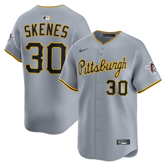 Pittsburgh Pirates Paul Skenes Nike Road Limited Player Jersey - Gray MLB Team Jersey Baseball Fan Apparel