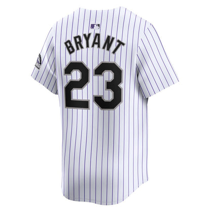Colorado Rockies Kris Bryant Nike Home Limited Player Jersey - White MLB Team Jersey Baseball Fan Apparel