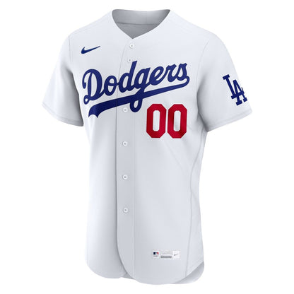 Los Angeles Dodgers Nike Home Authentic Custom Jersey - White MLB Team Jersey Baseball Fan Apparel
