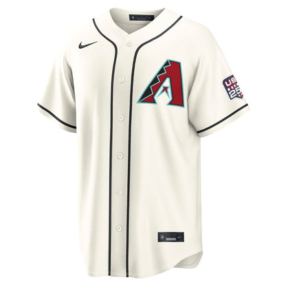 Arizona Diamondbacks Corbin Carroll Nike USA 250 Fourth of July Home Stadium Jersey - Cream MLB Team Jersey Baseball Fan Apparel