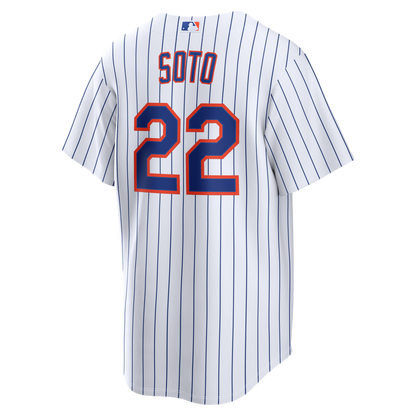 New York Mets Juan Soto Nike Home Replica Jersey - White MLB Team Jersey Baseball Fan Apparel