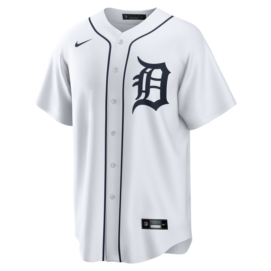 Detroit Tigers Kevin McGonigle Nike Home Replica Jersey - White MLB Team Jersey Baseball Fan Apparel