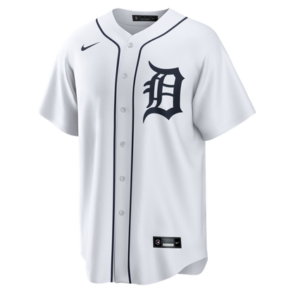 Detroit Tigers Kevin McGonigle Nike Home Replica Jersey - White MLB Team Jersey Baseball Fan Apparel