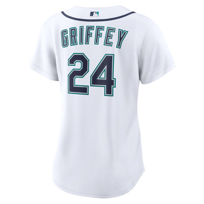 Seattle Mariners Ken Griffey Jr. Nike Women's Home Replica Jersey - White MLB Team Jersey Baseball Fan Apparel